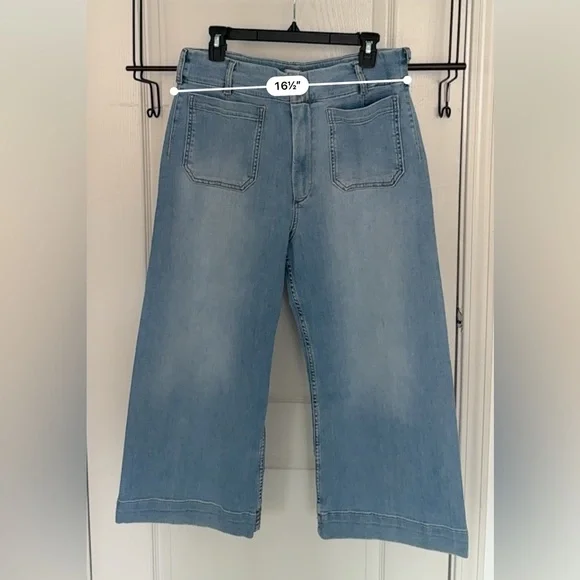 Maeve The Curvy Colette Crop Wide-Leg Jeans size 32p - Picture 4 of 11